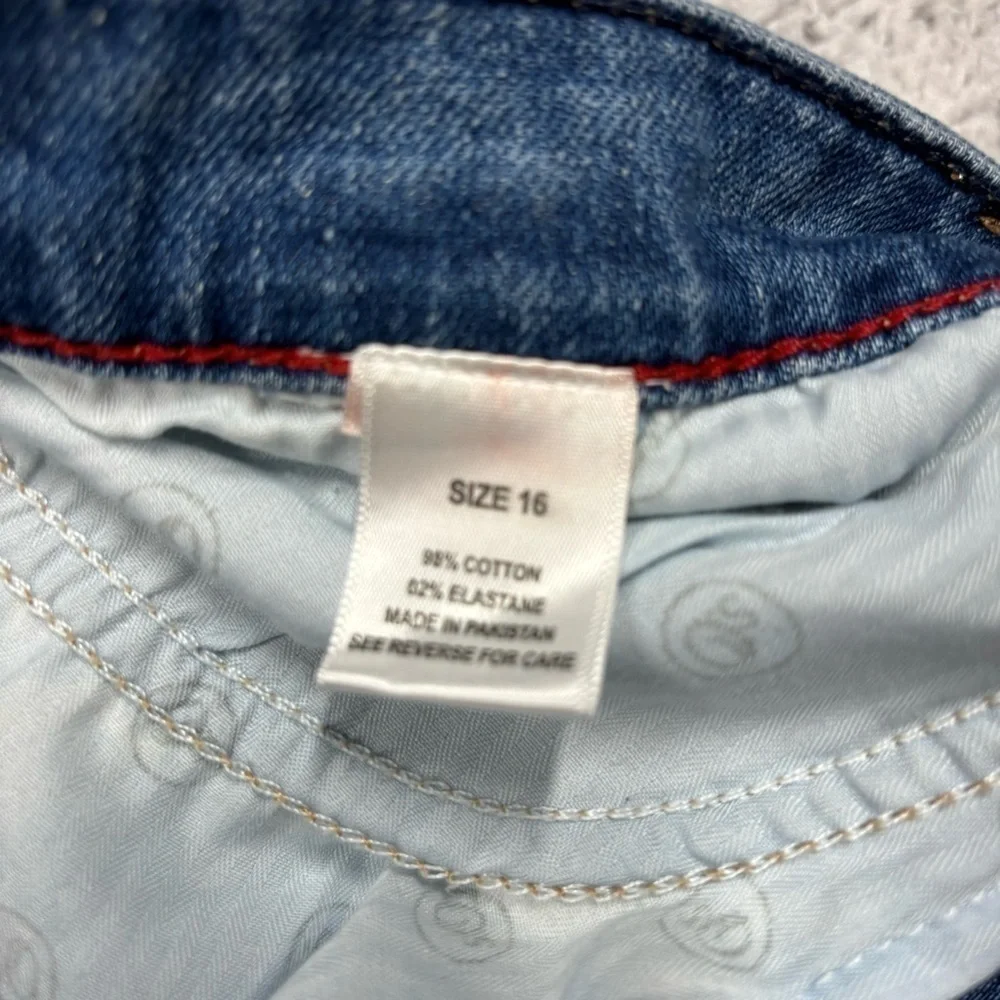 S. Oliver Jeans Womens 16 Slim Fit Betsy Light Wash Casual Pedal Pushers Capri - Picture 3 of 5